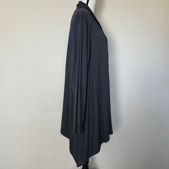 NWT Liz Claiborne Weekend Woman 3X Long Sleeve Open Cardigan Gray - Picture 4 of 16